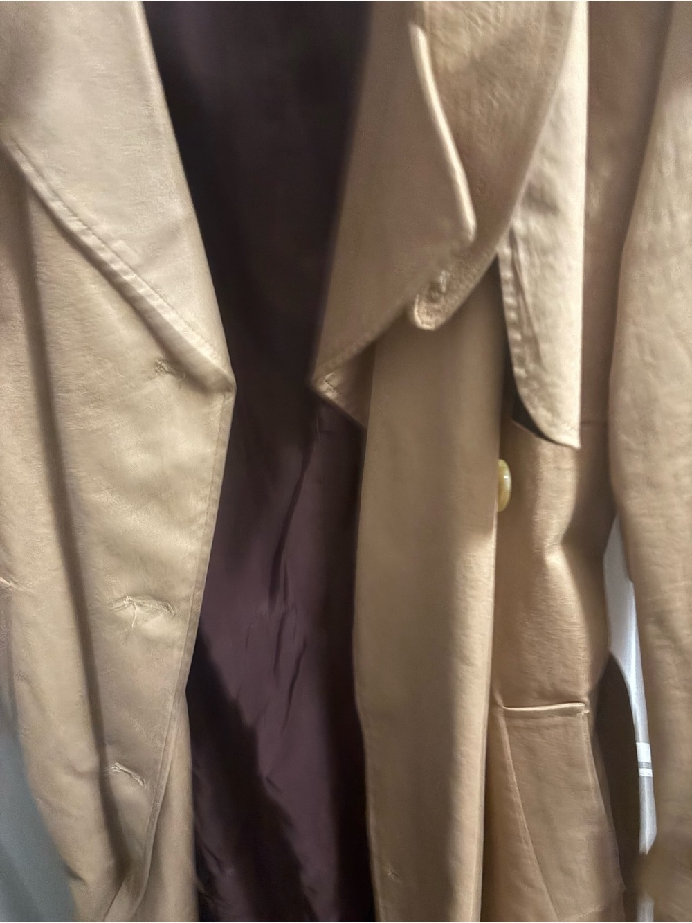 NWOT Mayson The Label Classic Camel Gabardine Trench Coat *Discontinued* - Picture 8 of 11